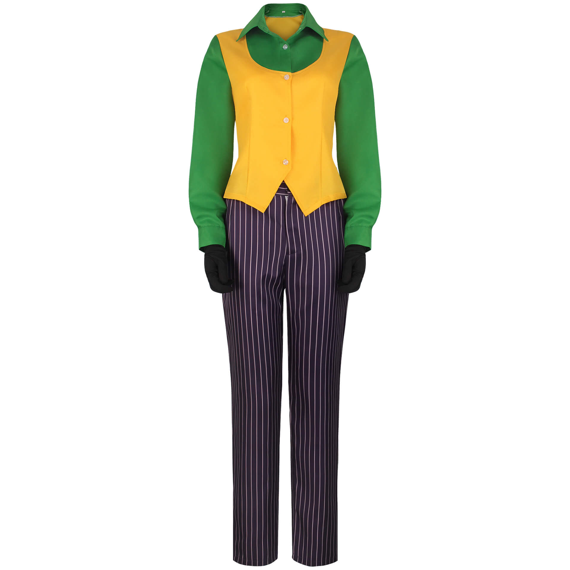 Women Joker Costume Striped Purple Uniform Party Outfit Femal Joker Ha Sun Baby Women Joker Costume Striped Purple Uniform Party Outfit Femal Joker Ha Sun Baby