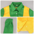 Women Joker Costume Striped Purple Uniform Party Outfit Femal Joker Halloween Suit