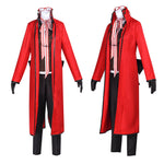 Adult Grell Sutcliff Costume Grim Reaper Grelle Cosplay Outfit Red Uniform with Accessories Full Set