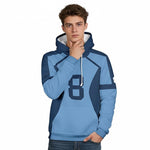 Nagi #11 Hoodie Blue Bachira #8 Sweatshirt Adult Pullover for Sports Daily Wear Cosplay