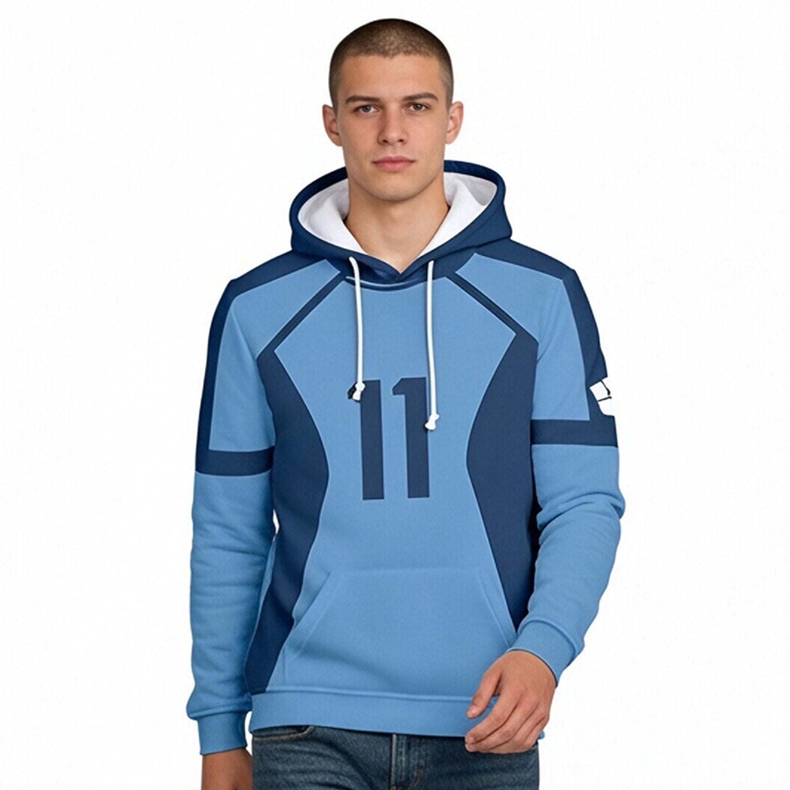 Nagi #11 Hoodie Blue Bachira #8 Sweatshirt Adult Pullover for Sports Daily Wear Cosplay