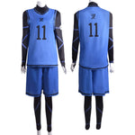 Blue Lock Jersey & Shorts Football Training Uniform Optional Isagi Yoichi #11 Soccer Uniforms Blue Lock Cosplay Costume