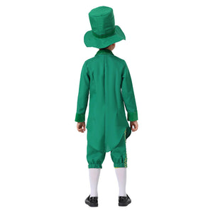Saint Patricks Day Costume Boys Girls Leprechaun Outfit Paddys Day Hat and Dress Full Set