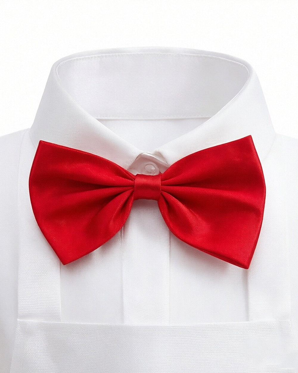 Kids Retro Ice Cream Seller Costume White Soda Jerk Outfit with Apron and Red Bowtie for Halloween Cosplay