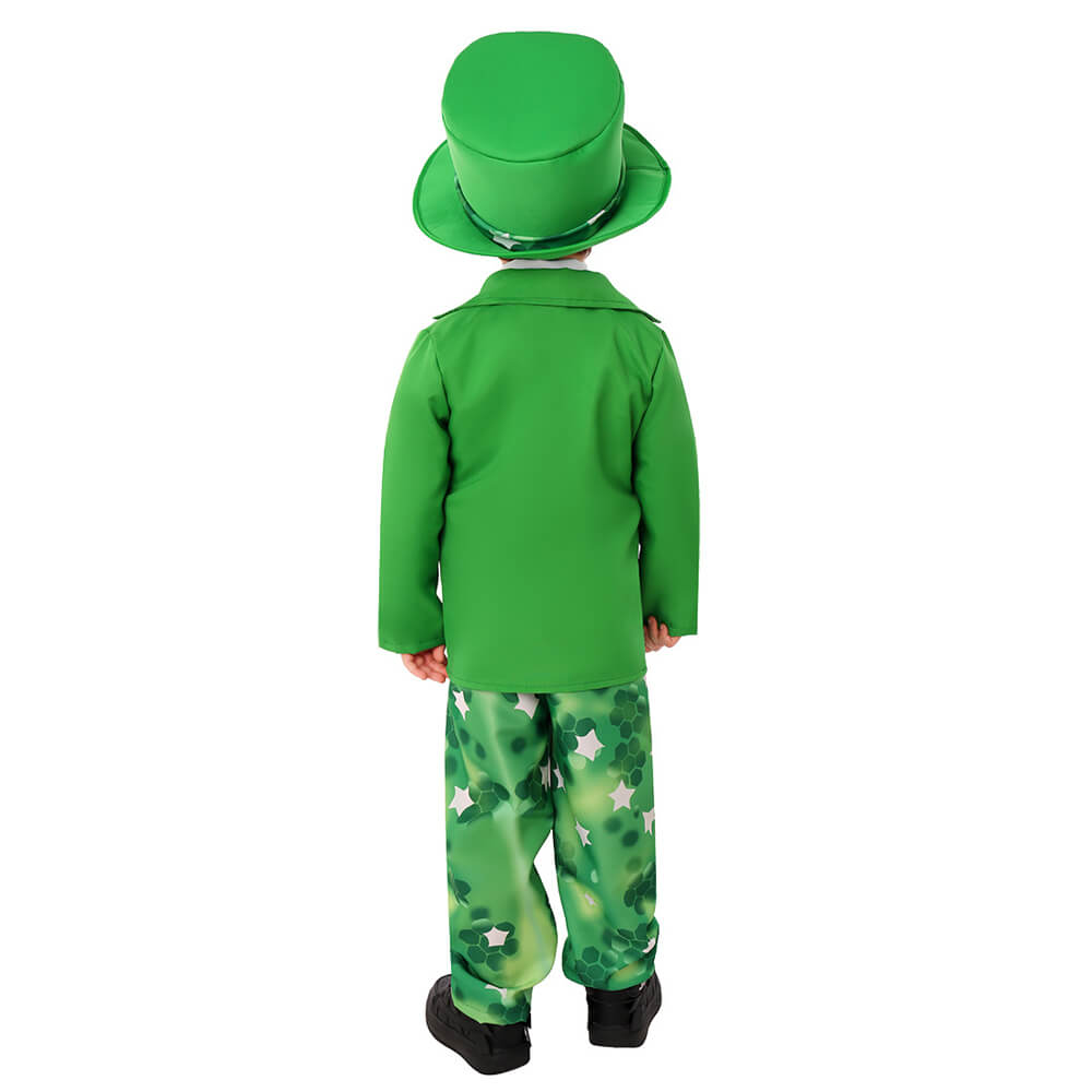 Boys Saint Patricks Day Outift Leprechaun Tops Pants Hat and Bow Knot Full Set for St Paddy Day
