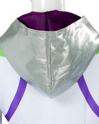 Girls Women Space Ranger Costume Green Cropped Jacket and Flare Pants Set for Halloween Carnival