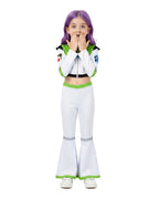Girls Women Space Ranger Costume Green Cropped Jacket and Flare Pants Set for Halloween Carnival