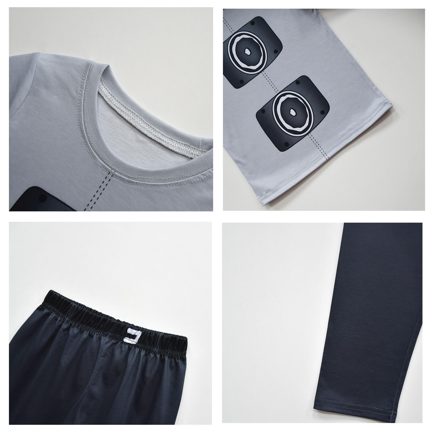 Kids Television Man Costume Jumpsuit with Mask Outfit for Dress Up Party