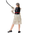 Girl Pirate Outfit Sea Caribbean Cosplay Dress Childrens Pirate Costume