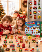 Toy Advent Calendar 2026 24-Day Christmas Countdown with Mini Building Brick Refrigerator Magnets for Kids