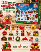 Toy Advent Calendar 2026 24-Day Christmas Countdown with Mini Building Brick Refrigerator Magnets for Kids