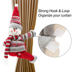 Christmas Curtain Tiebacks Holiday Curtain Buckle for Christmas Room Decoration