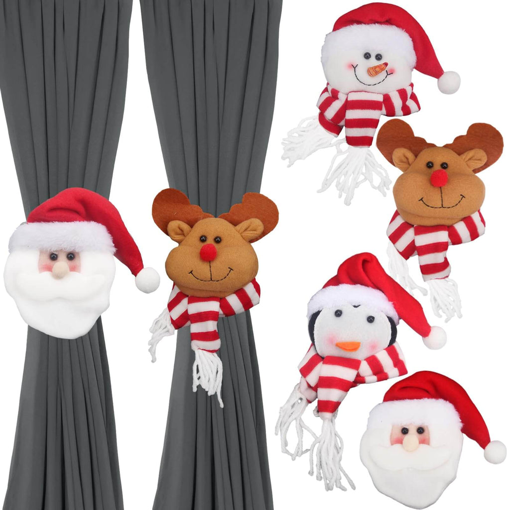 Christmas Curtain Tiebacks Holiday Curtain Buckle for Christmas Room Decoration