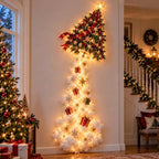 Christmas Lights 3D Magic Snowman Wall Sconce with Cascading Fairy Lights Hanging Holiday Decor for Living Room