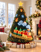 Animated Christmas Tree Lights with Star Topper 6.9ft 400 LED App and Remote Control String Lights with USB Power