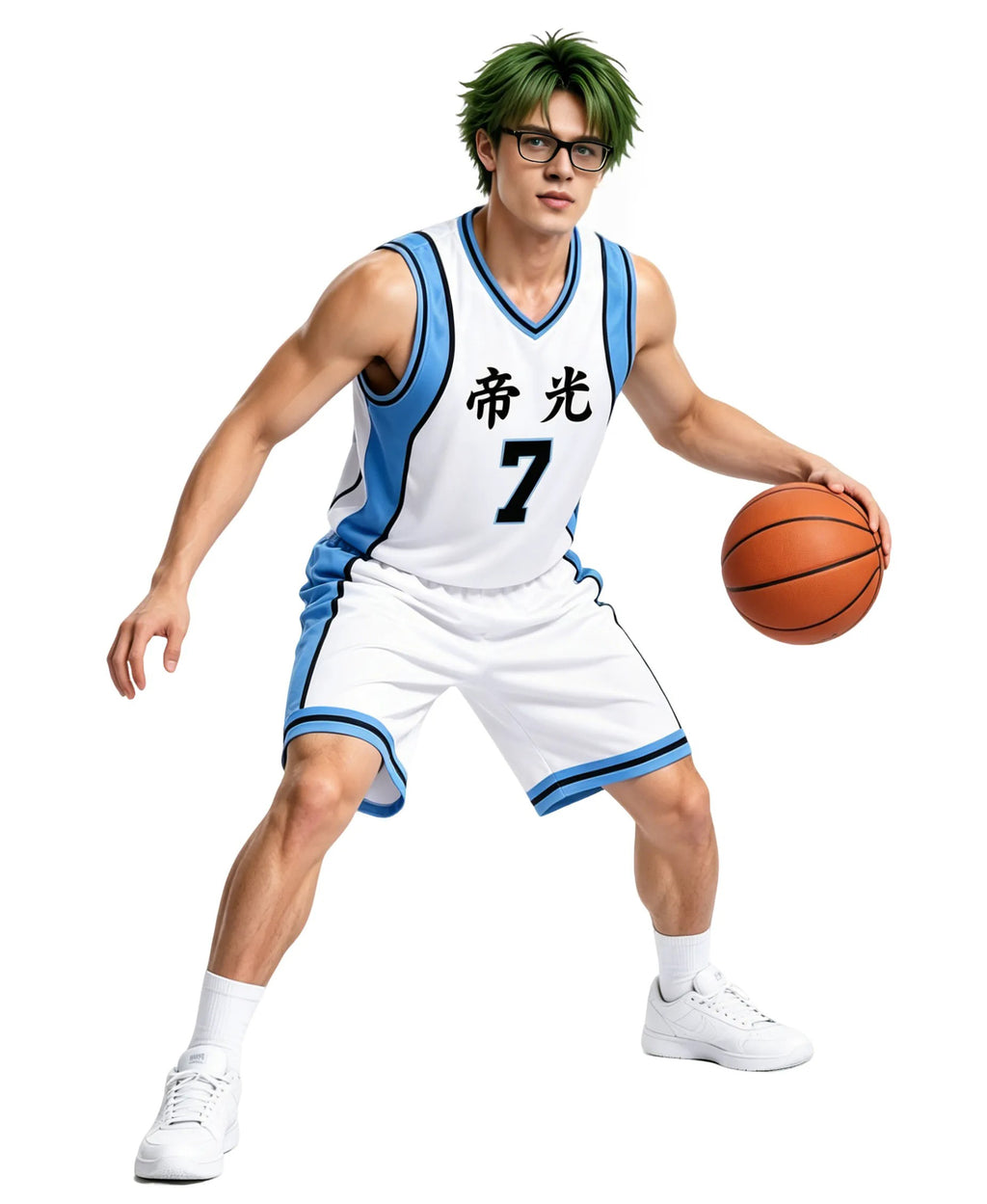 Kuroko No Basuke Costume Tops No 4 5 6 7 8 15 Kuroko Tetsuya Teiko School Basketball Jersey Set