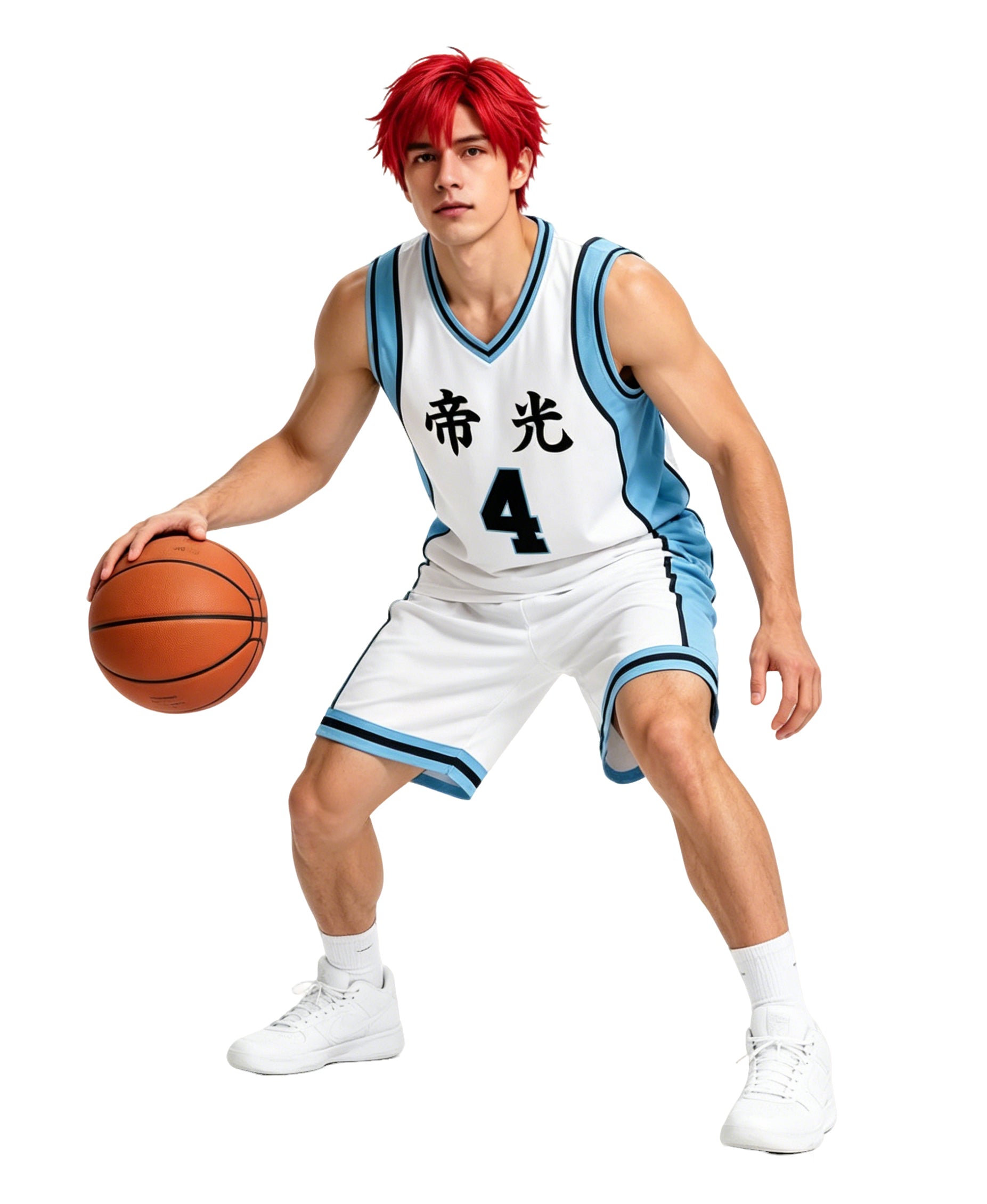 Kuroko No Basuke Costume Tops No 4 5 6 7 8 15 Kuroko Tetsuya Teiko School Basketball Jersey Set