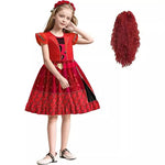 Girls Queen of Hearts Costume The Rise of Red Princess Dress Chloe Charming Outfit for Halloween