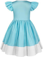 Flutter Sleeve Rosalina Dress Galactic Princess A-Line Gown Summer Sundress for Daily Wear