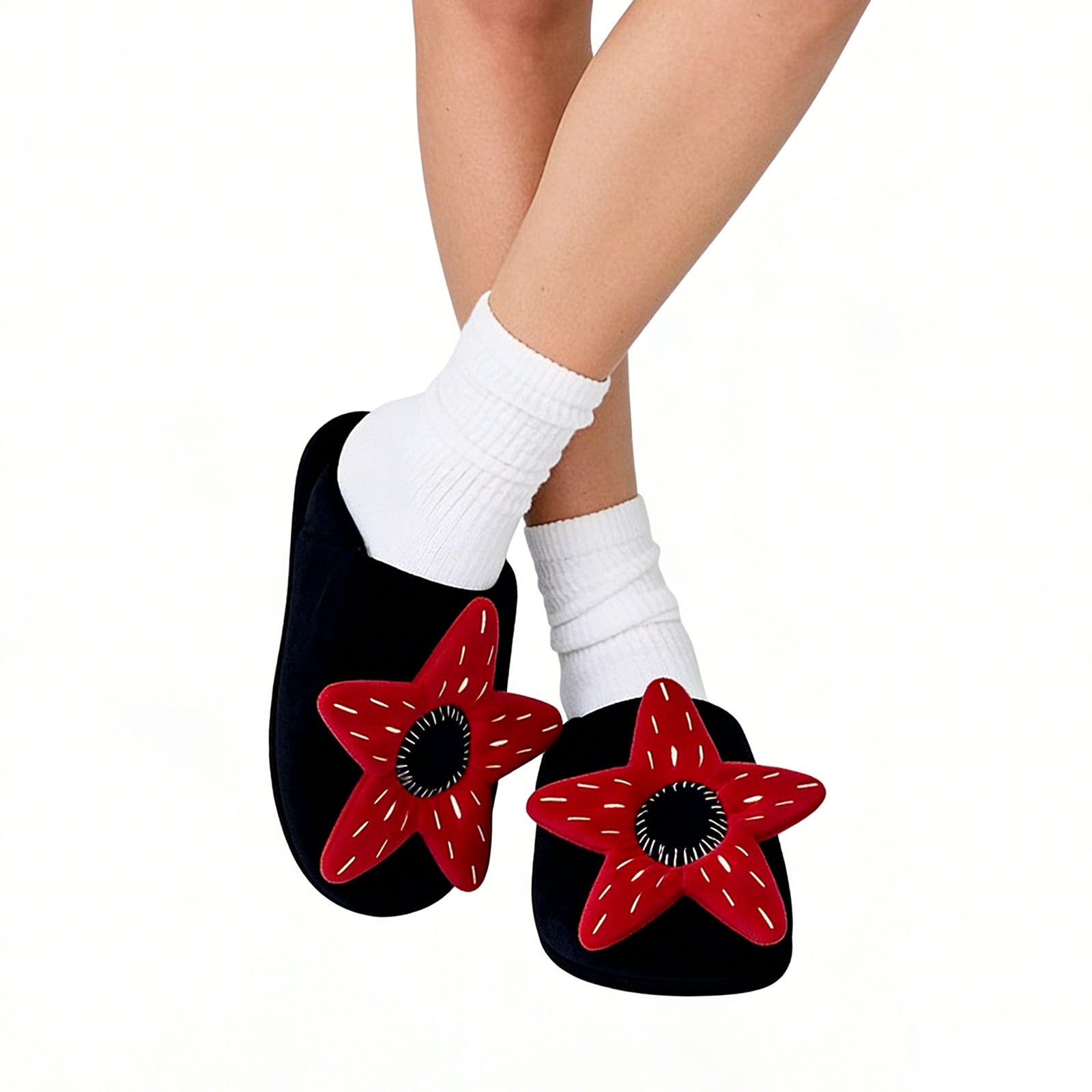 Demogorgon Plush Slippers Fuzzy Unisex Velvet House Shoes Adult Soft Non-Slip Indoor Footwear