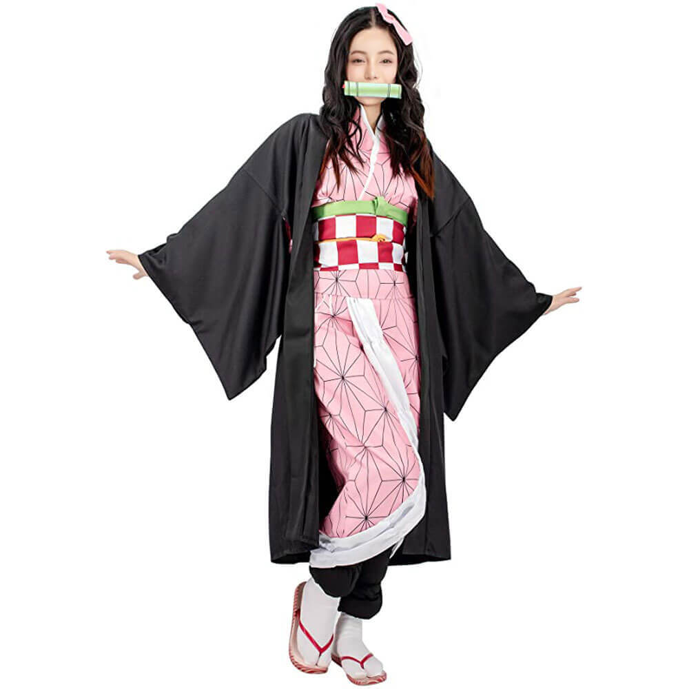 Japanese Anime Costumes Nezuko Costume Mitsuri Tanjiro Shinobu Cosplay Set Mitsuri Kanroji Halloween Costumes