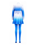 Chloe Charming Costume Descendents Blue Princess Skirt with Jacket and Accessories for Kids Adults Halloween Party