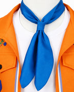 Wonderland Boy Luis Outfit Orange Vest and Blue Neckerchief Costume Set for Kids Halloween Party Cosplay