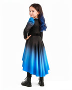 Princess Chloe Costume Wicked Blue and Black Tops Pants with Skirt 2pcs Set for Girls Women Cosplay Event
