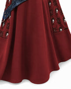 Kids Pirate Costume Wonderland Captain's Daughter Skater Dress for Themed Parties