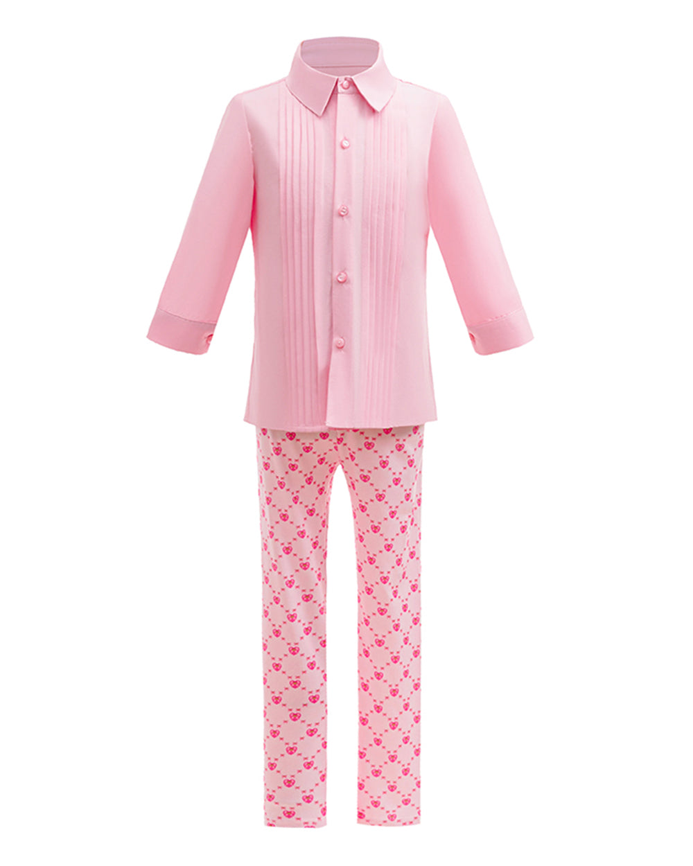 Girls Descendent Costume Pink Princess Bridget Outfit with Wig for Halloween Cosplay Party