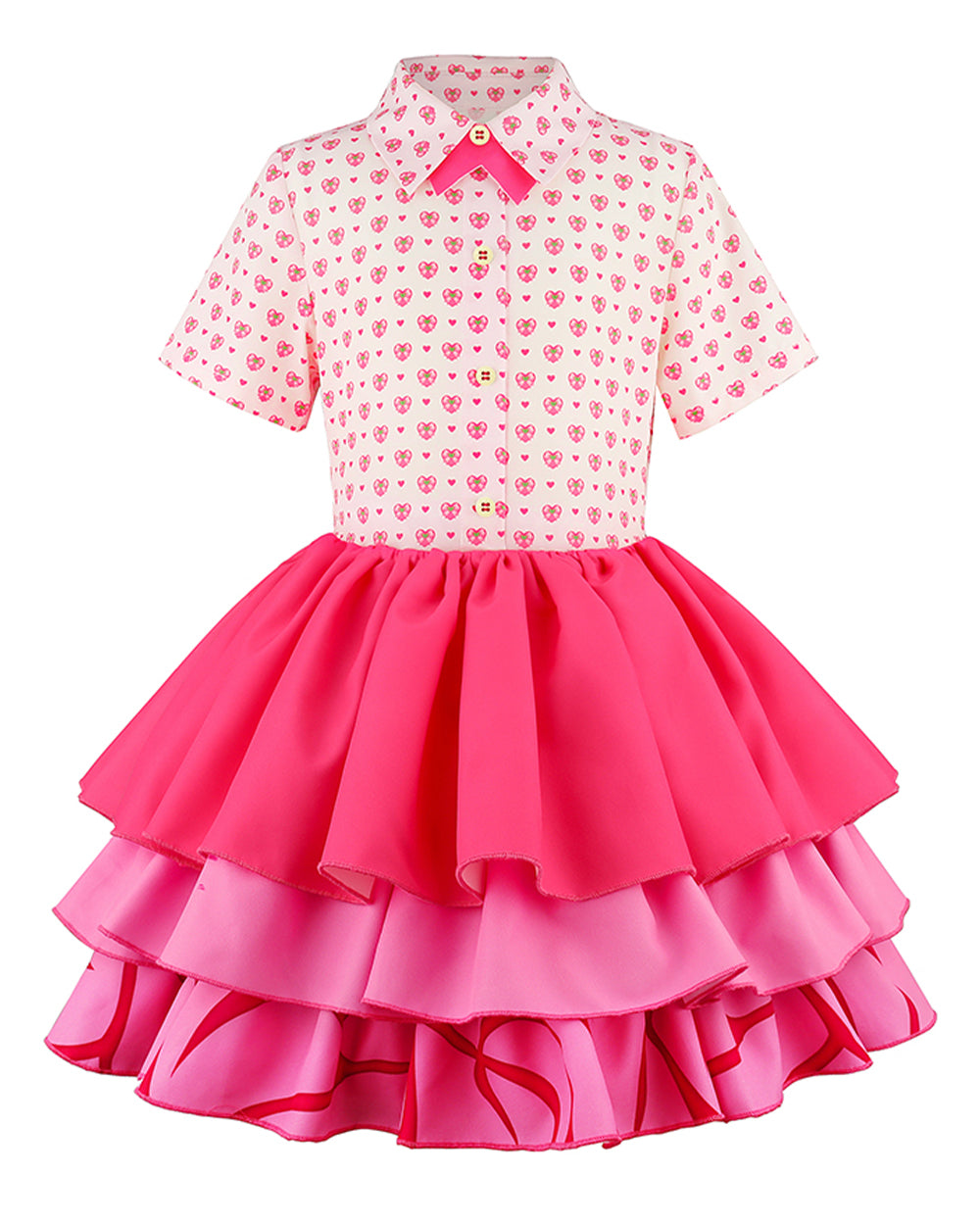 Pink Princess Costume Movie 5 Jacket Dress Bag and Belt 4pcs Full Set for Kids Adults Cosplay Events
