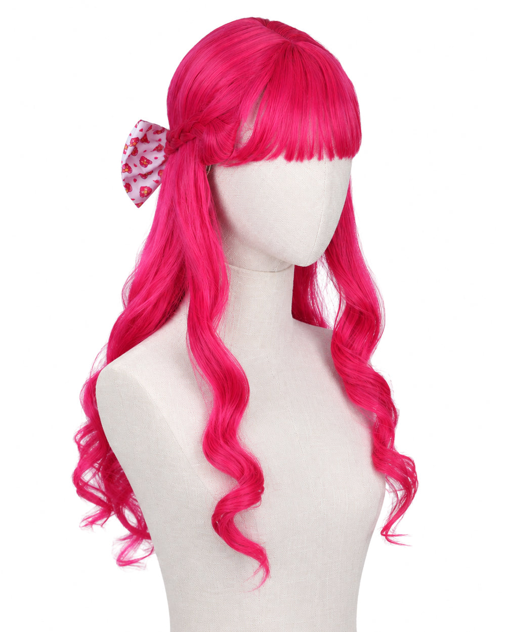 Wonderland Pink Princess Costume Mommy and Me Dress Blet and Wig Full Set for Cosplay Event