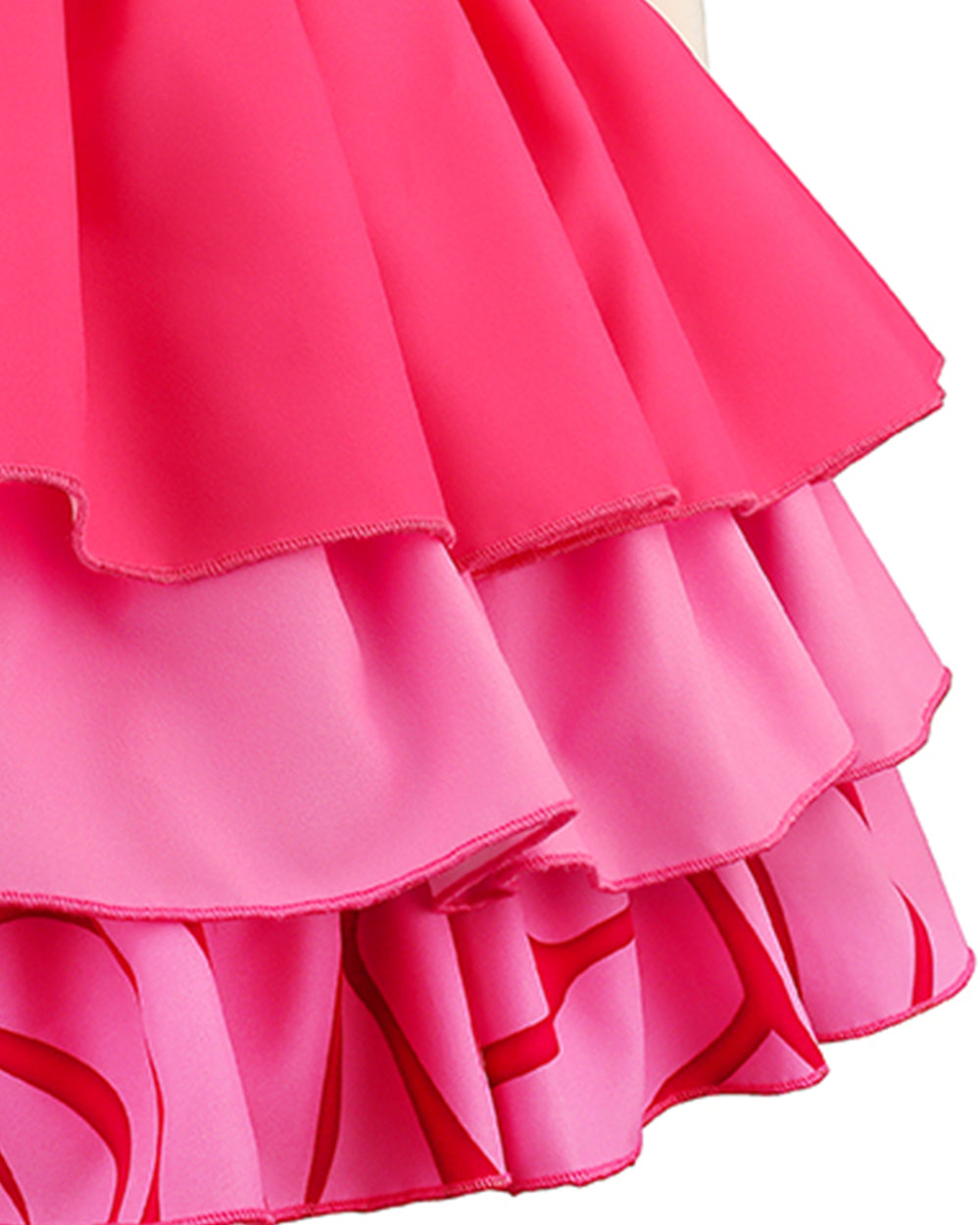 Girls Pink Princess Costume Descendent Jacket Shirt Skirt and Bag 4pcs Full Set for Cosplay Events