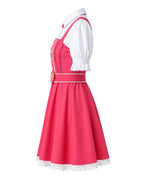 Wonderland Pink Princess Costume Mommy and Me Dress Blet and Wig Full Set for Cosplay Event