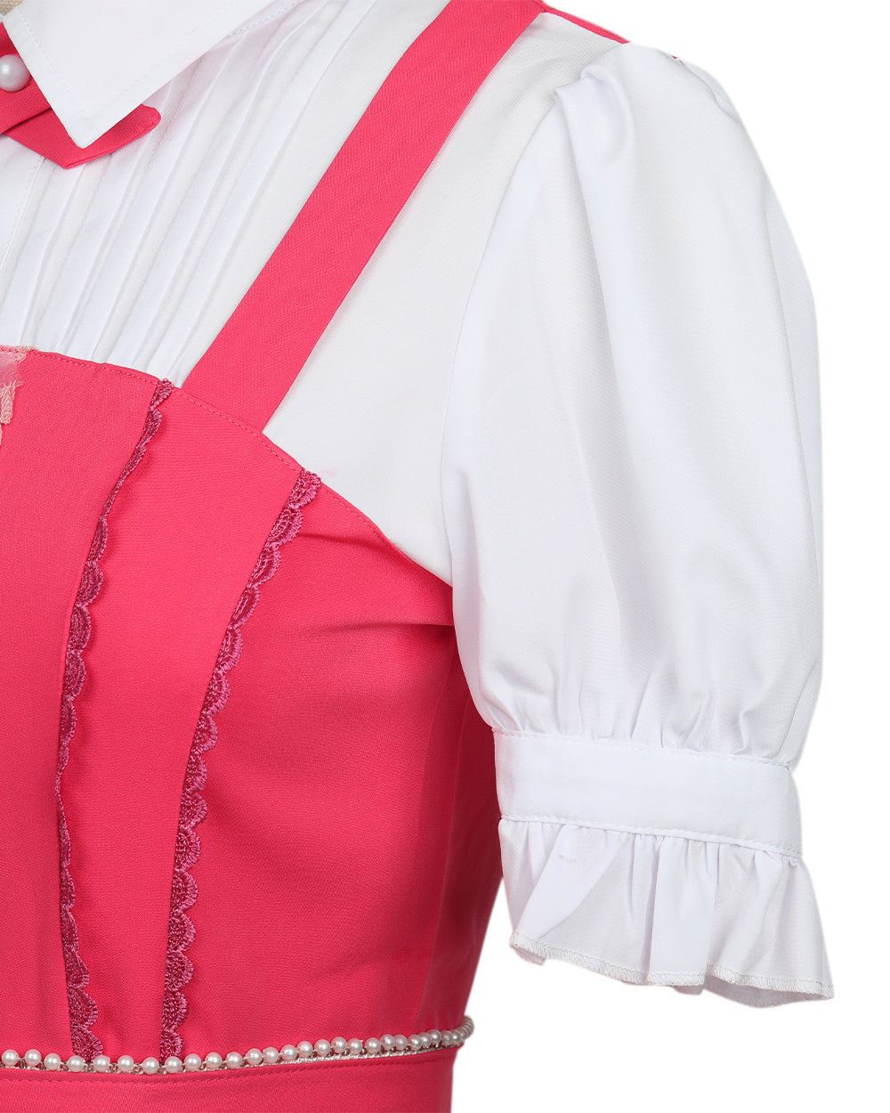 Wonderland Pink Princess Costume Mommy and Me Dress Blet and Wig Full Set for Cosplay Event