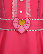 Wonderland Pink Princess Costume Mommy and Me Dress Blet and Wig Full Set for Cosplay Event