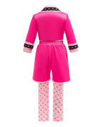 Girls Descendent Costume Pink Princess Bridget Outfit with Wig for Halloween Cosplay Party