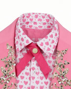 Pink Princess Dress Descendent Blazer Shirt Skirt Outfits Set with Bag for Girls Women Cosplay
