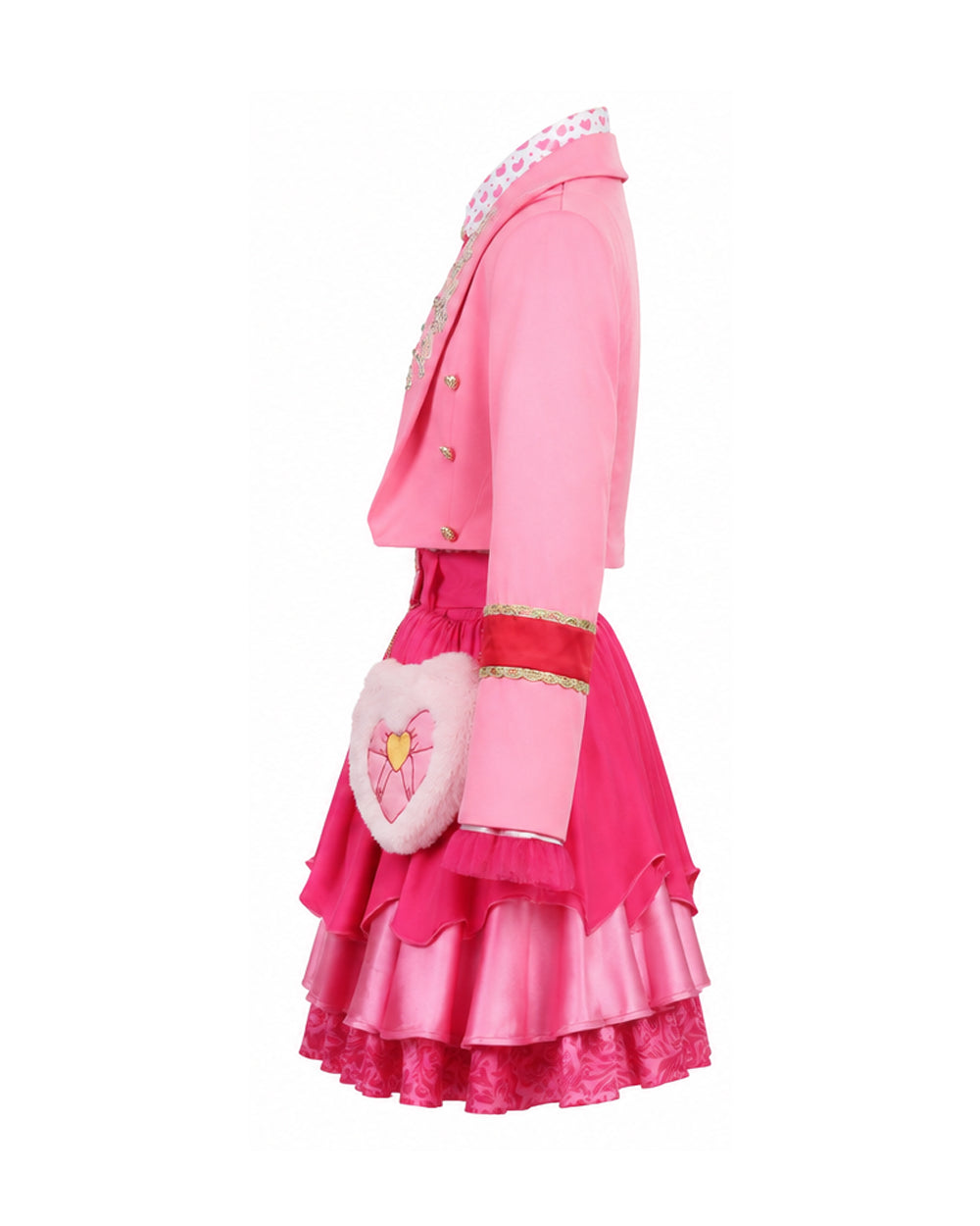 Pink Princess Dress Descendent Blazer Shirt Skirt Outfits Set with Bag for Girls Women Cosplay