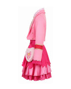 Pink Princess Dress Descendent Blazer Shirt Skirt Outfits Set with Bag for Girls Women Cosplay
