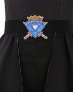 Princess Chloe Costume Wicked Blue and Black Tops Pants with Skirt 2pcs Set for Girls Women Cosplay Event