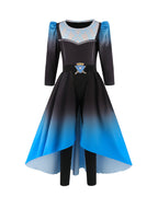 Princess Chloe Costume Wicked Blue and Black Tops Pants with Skirt 2pcs Set for Girls Women Cosplay Event