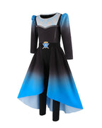 Princess Chloe Costume Wicked Blue and Black Tops Pants with Skirt 2pcs Set for Girls Women Cosplay Event