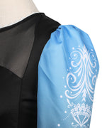 Princess Chloe Costume Blue Gradient Long Sleeve Cape Top Pants Belt and Gloves for Girls Women Dress-up Party