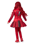 Girls Red Princess Outfit Gothic Jacket Pants and Skirt Full Set for Halloween Role Play