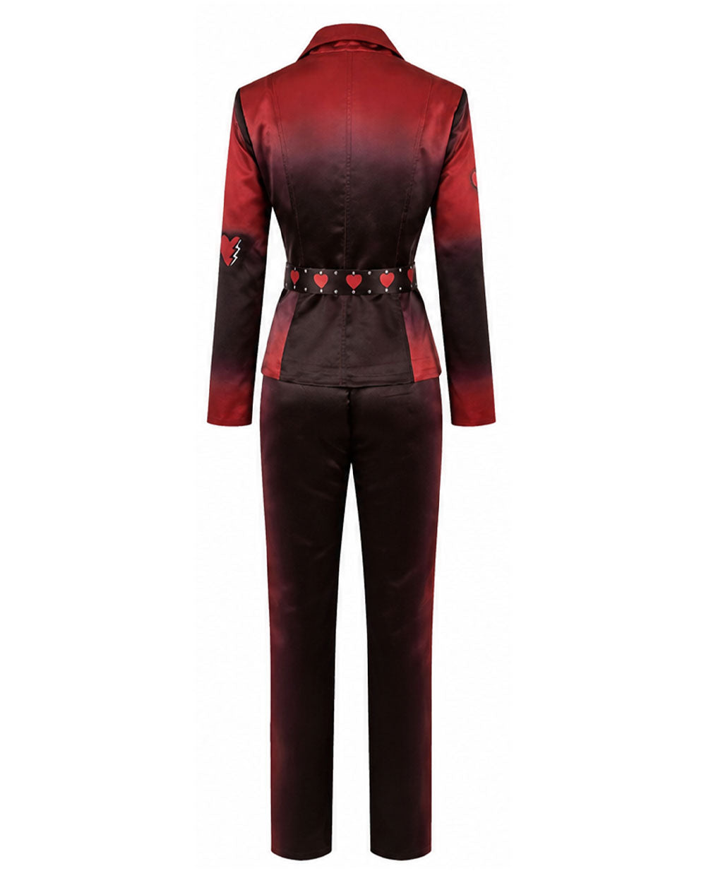 Princess Red Costume Descendents Heart Kingdom Red Jacket and Pants Outfit for Girls Women Cosplay Events