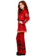 Red Princess Costume Movie 5 3D Printed Jacket Shirt Pants Skirts and Gloves 5pcs Suit for Dress-up Party