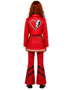 Red Princess Costume Movie 5 3D Printed Jacket Shirt Pants Skirts and Gloves 5pcs Suit for Dress-up Party
