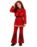 Red Princess Costume Movie 5 3D Printed Jacket Shirt Pants Skirts and Gloves 5pcs Suit for Dress-up Party