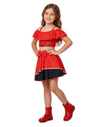 Baby Girls Red Princess Swimsuit Wonderland Pink Prinecess Chloe Princess Swim Top Skirt and Cap for Vacation